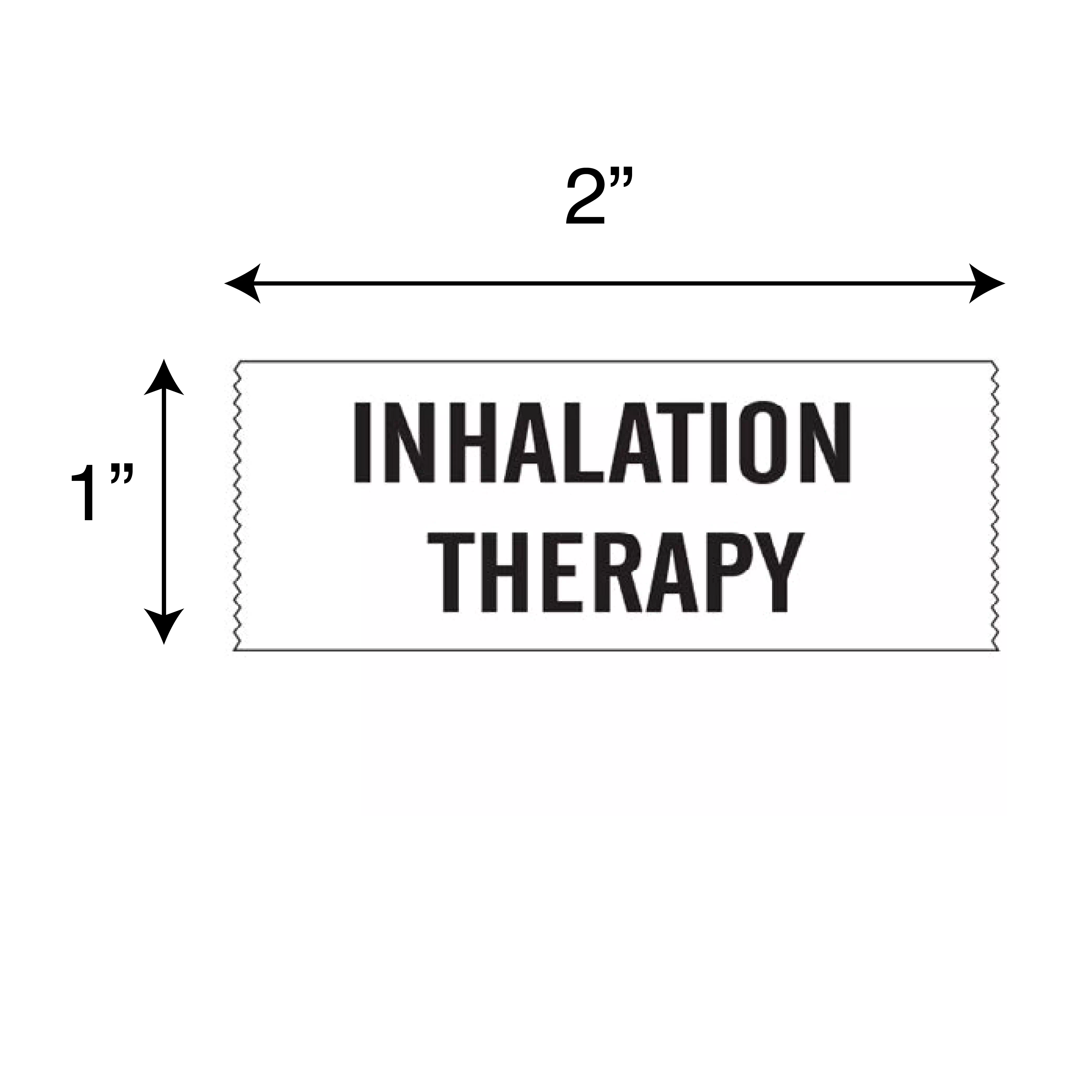 Printed Chart Tape - Inhalation Therapy