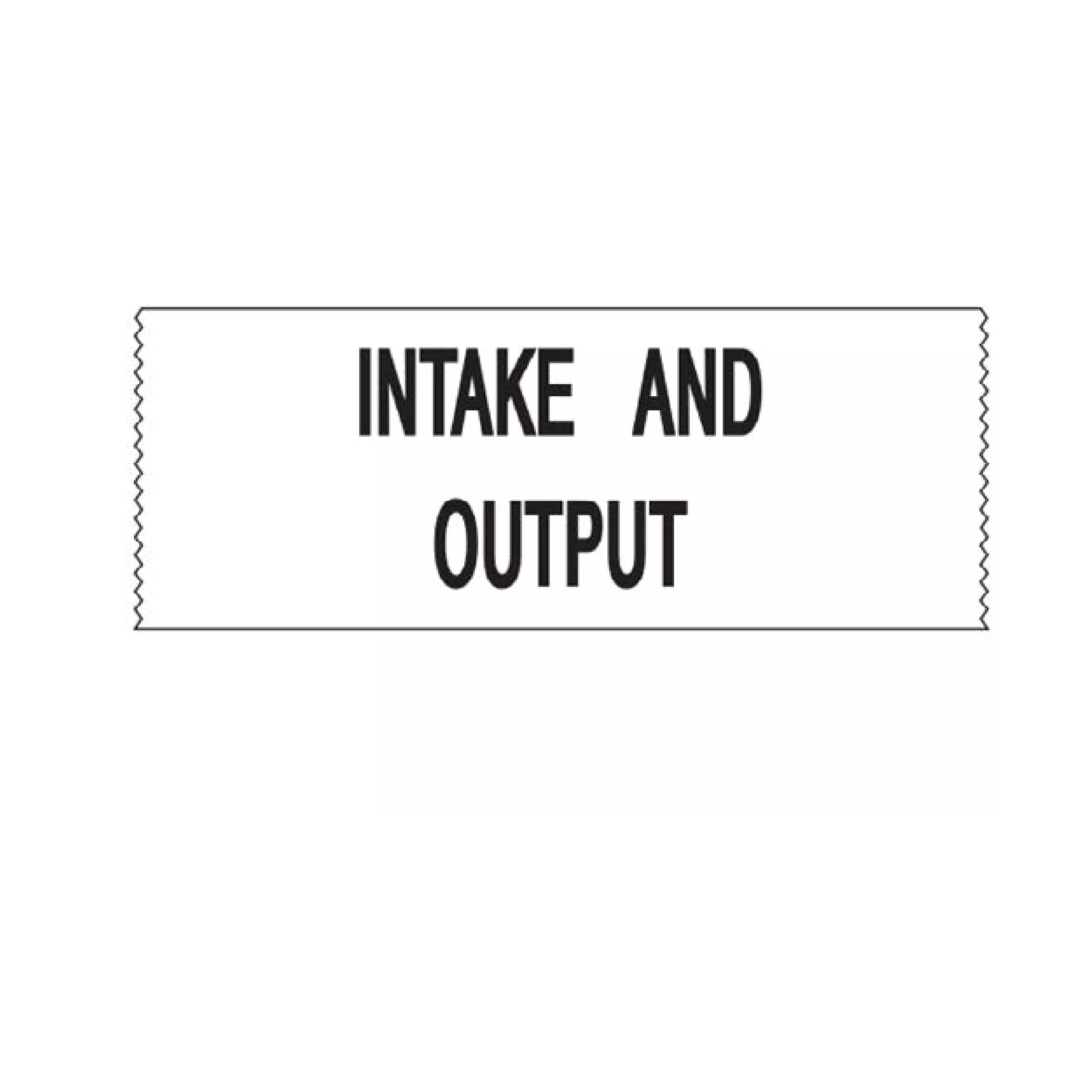 Printed Chart Tape - Intake And Output