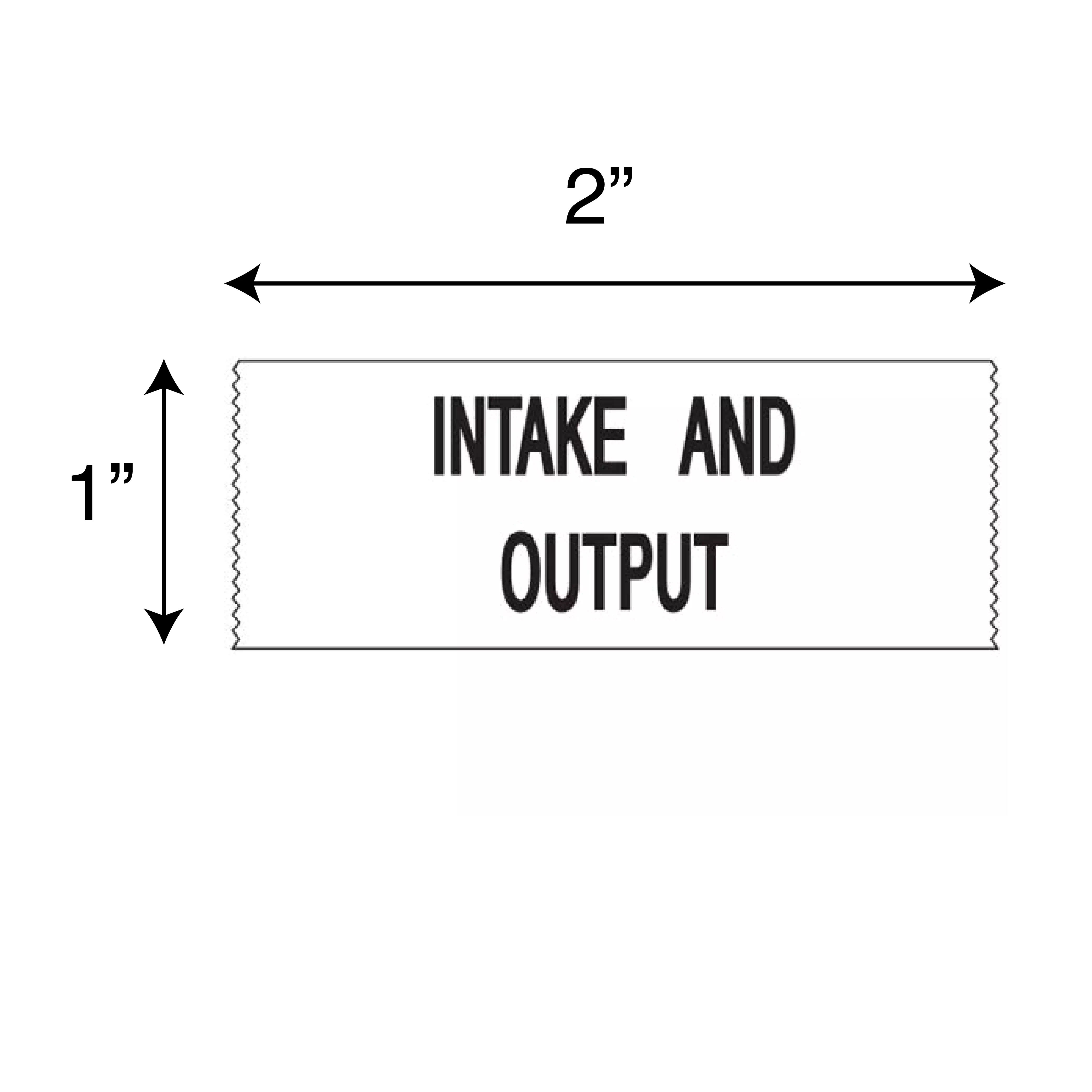 Printed Chart Tape - Intake And Output