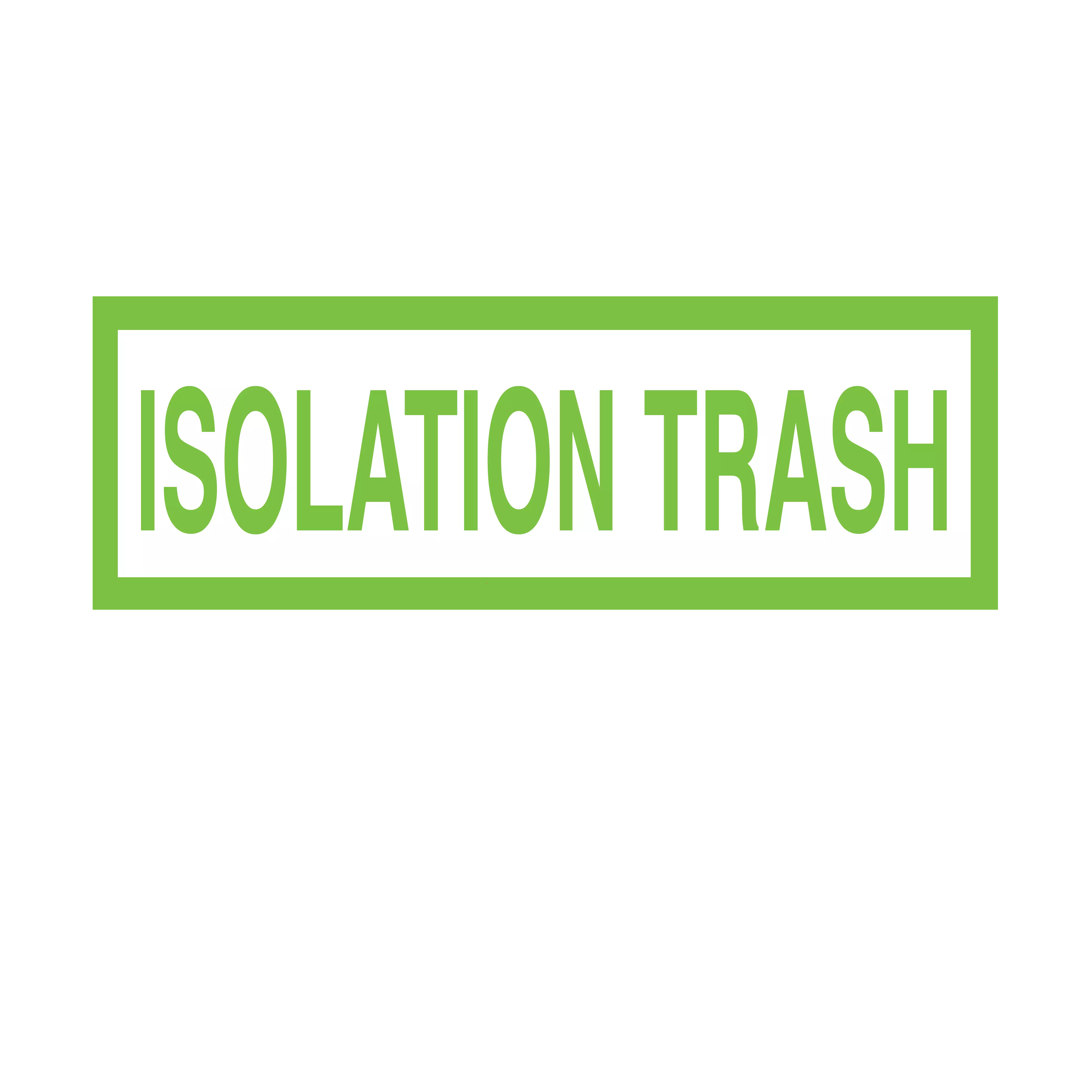 Printed Chart Tape - Isolation Trash