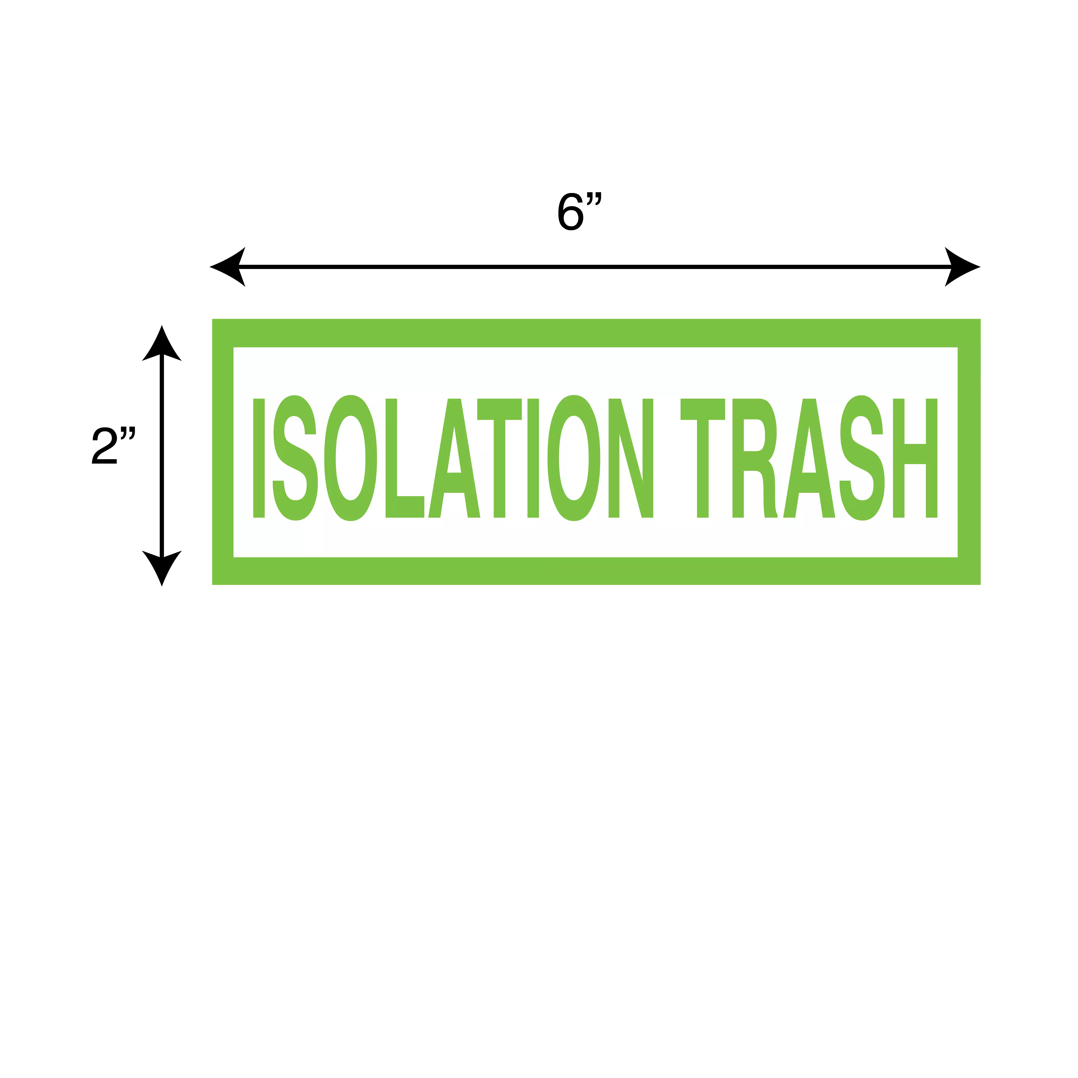 Printed Chart Tape - Isolation Trash