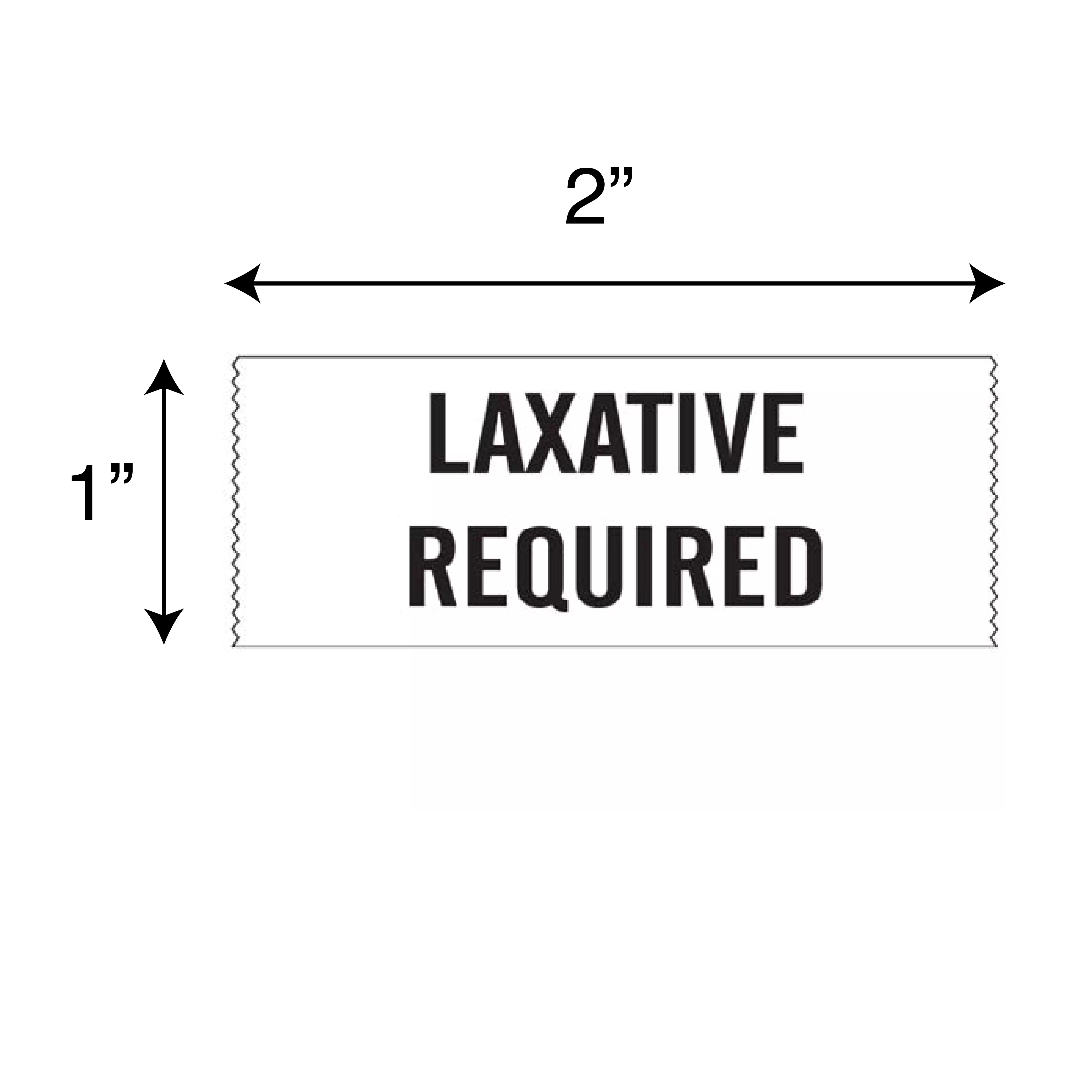 Printed Chart Tape - Laxative Required
