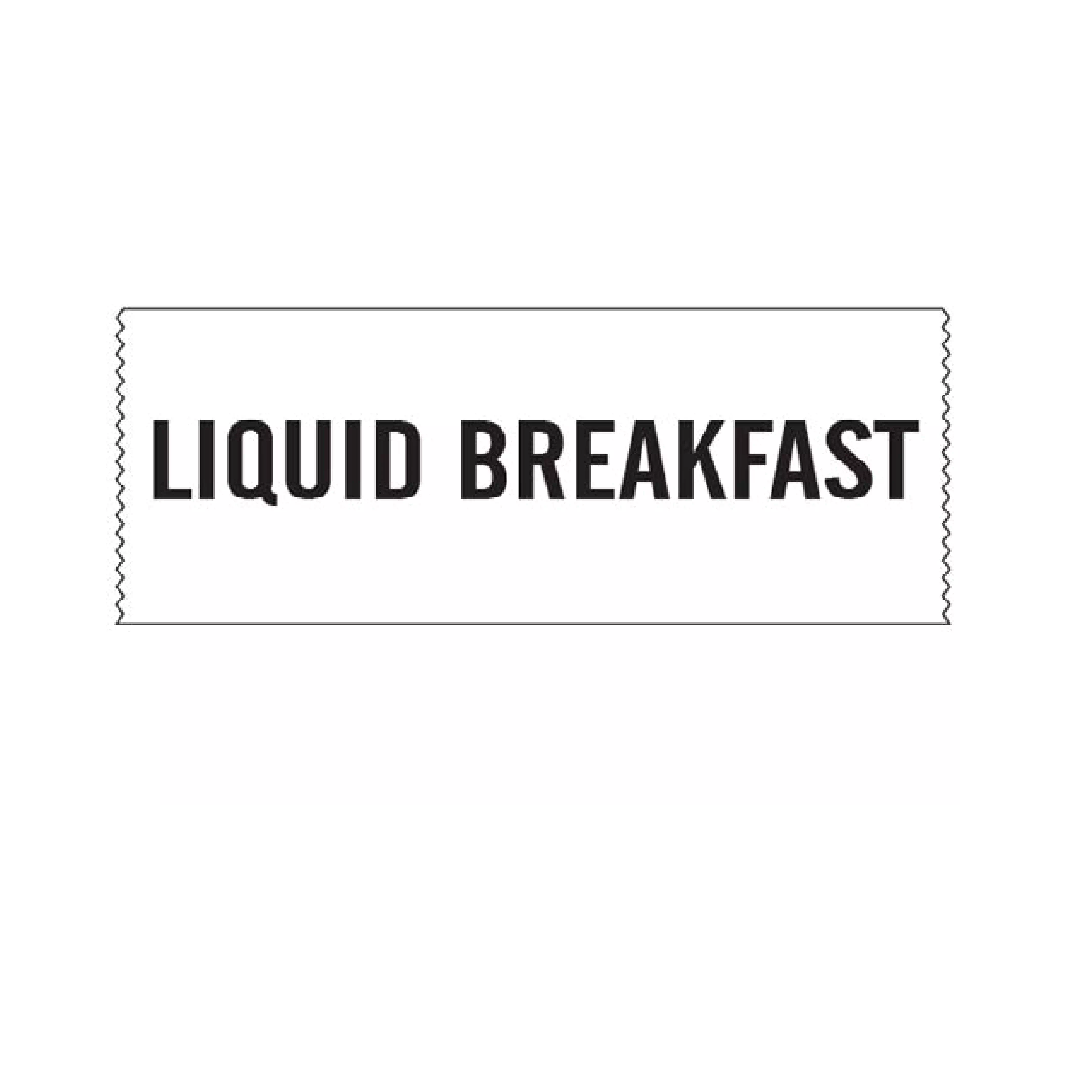 Printed Chart Tape - Liquid Breakfast