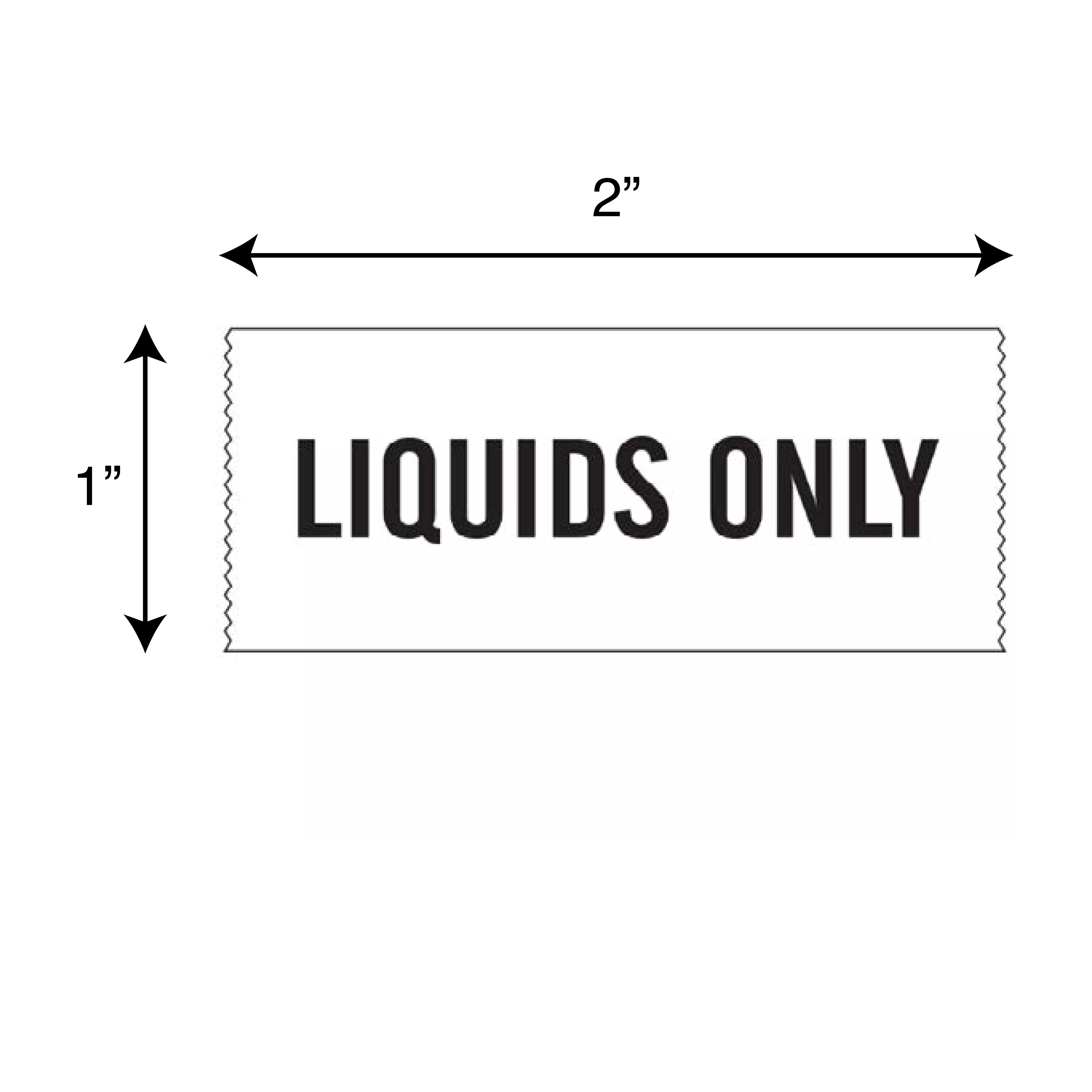 Printed Chart Tape - Liquids Only