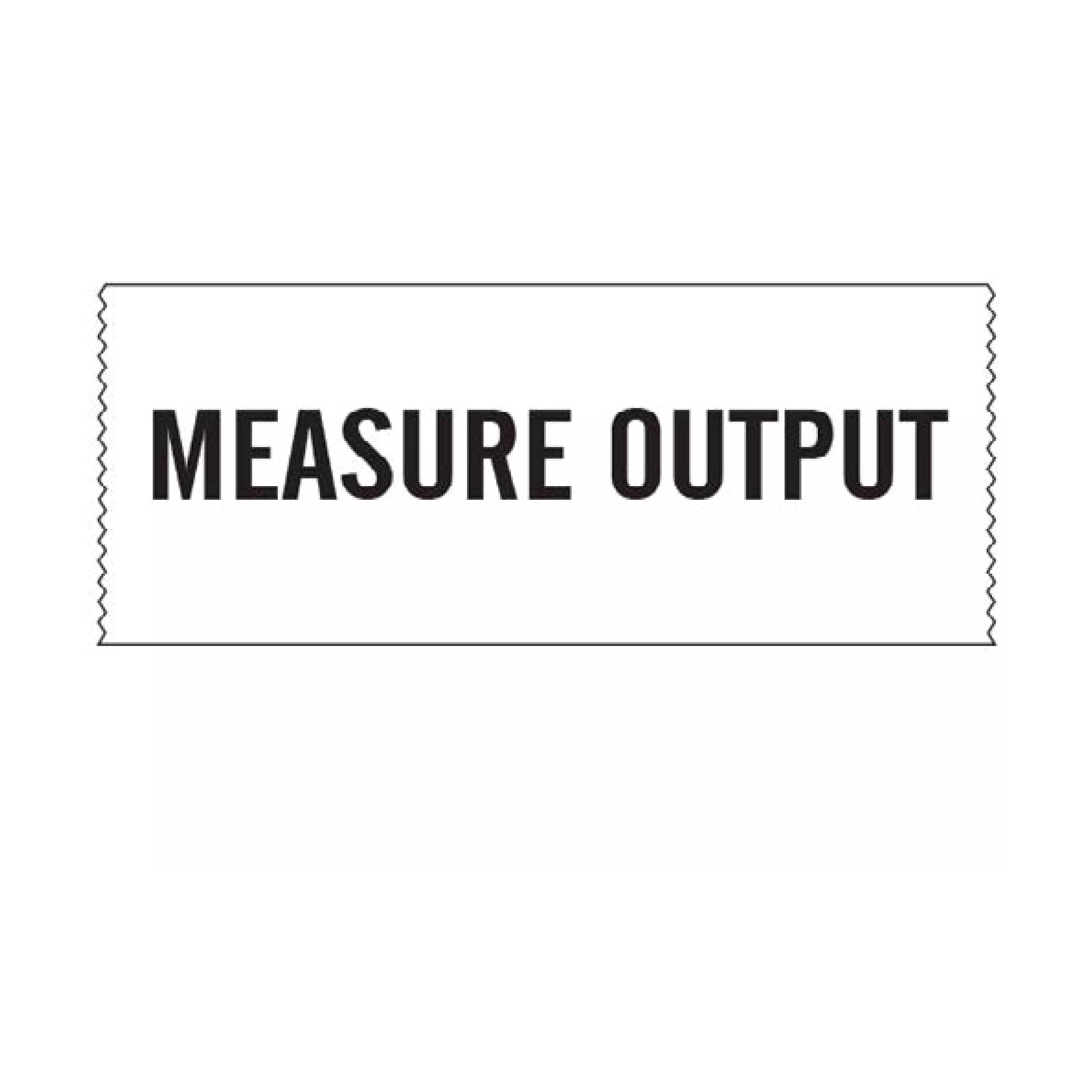 Printed Chart Tape - Measure Output