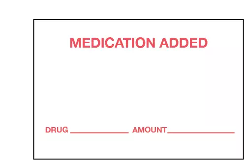 Printed Chart Tape - Medication Added Drug
