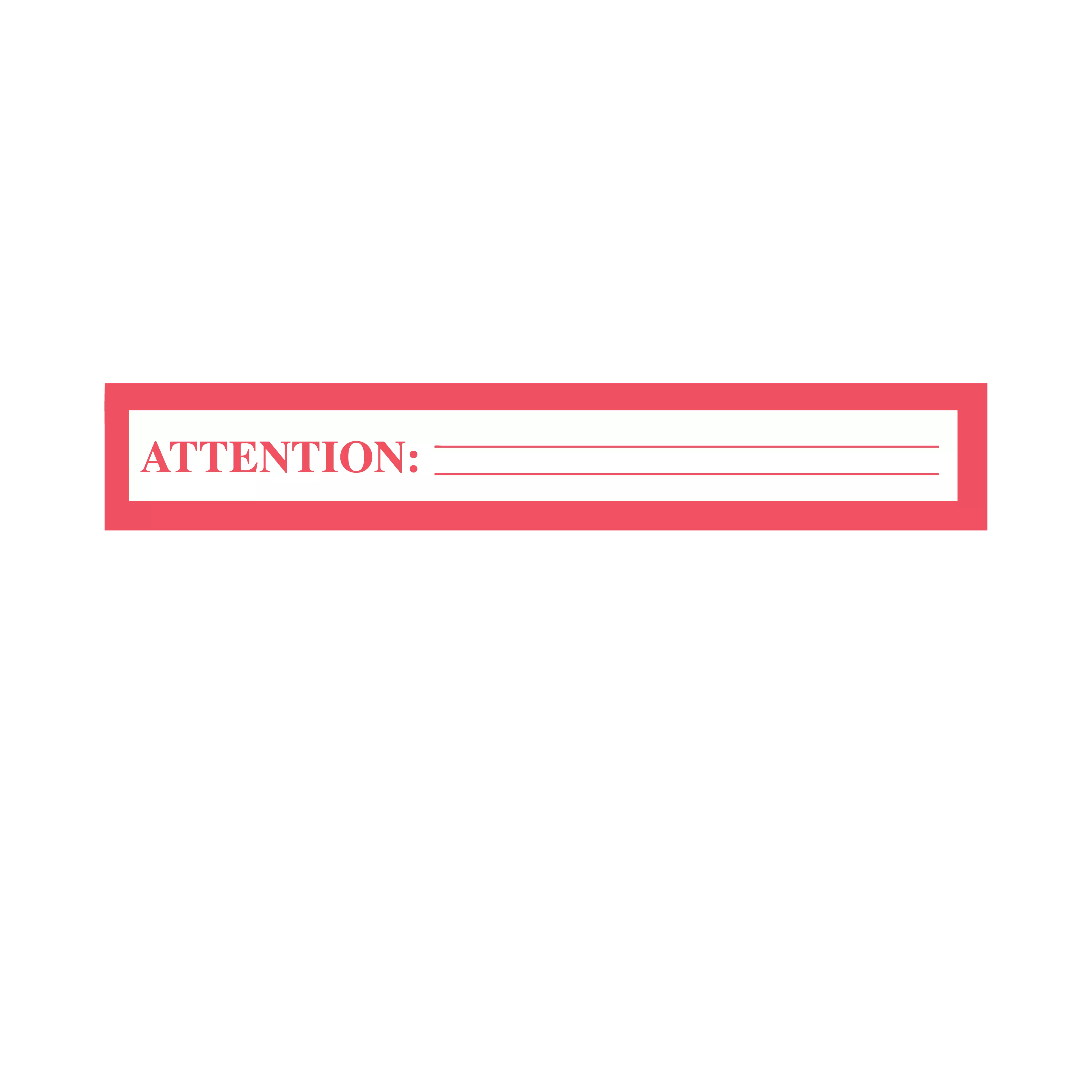 Printed Chart Tape - Attention
