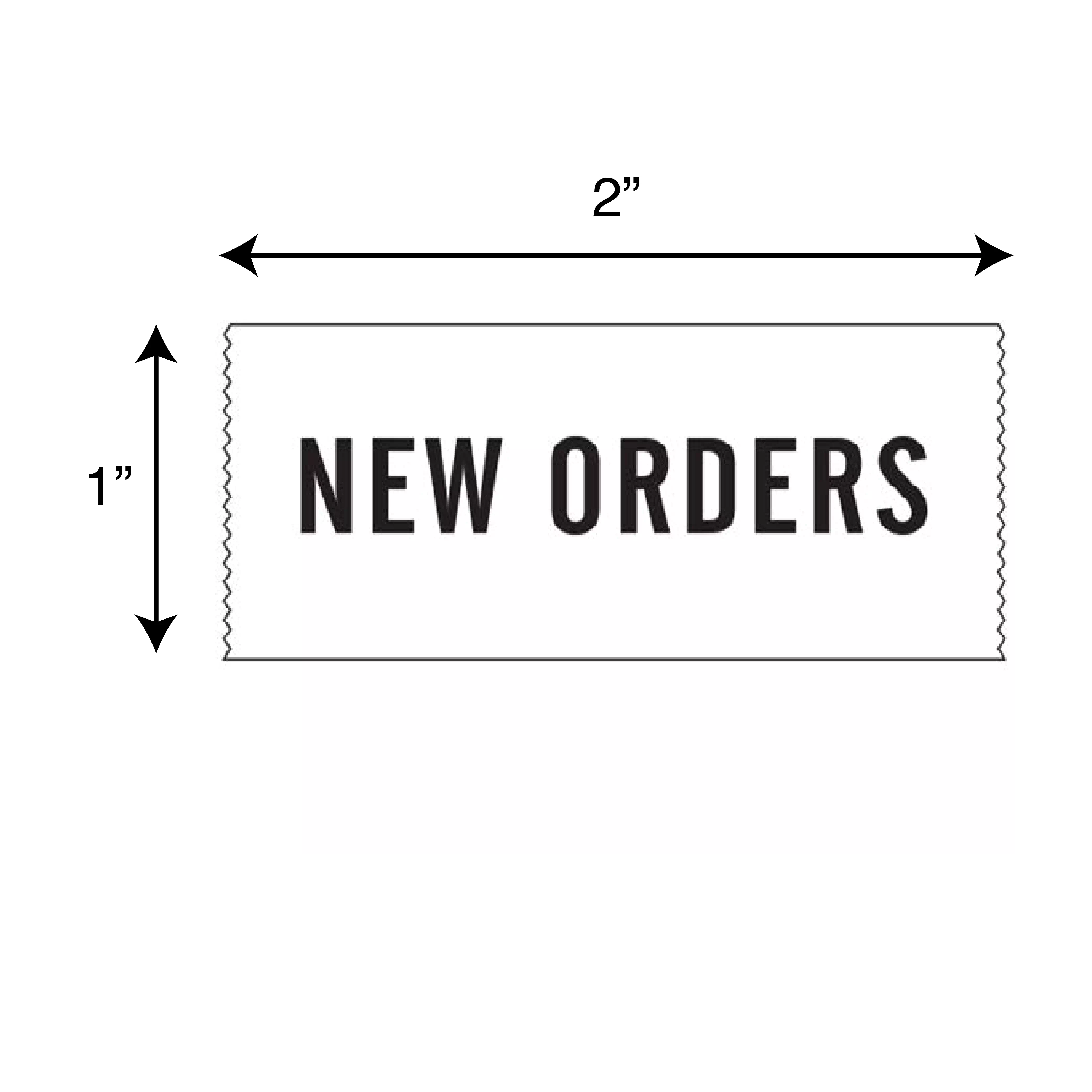 Printed Chart Tape - New Orders