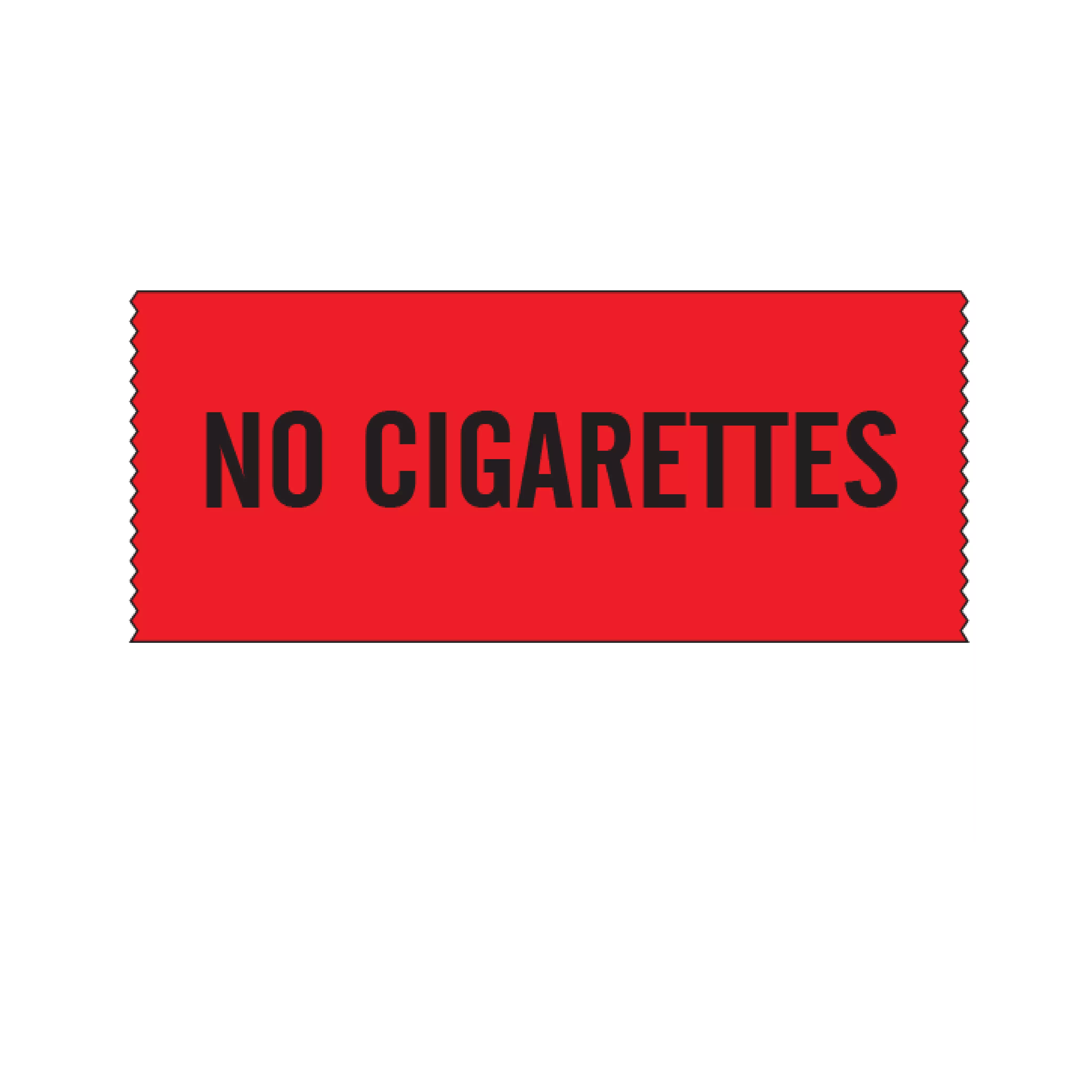 Printed Chart Tape - No Cigarettes