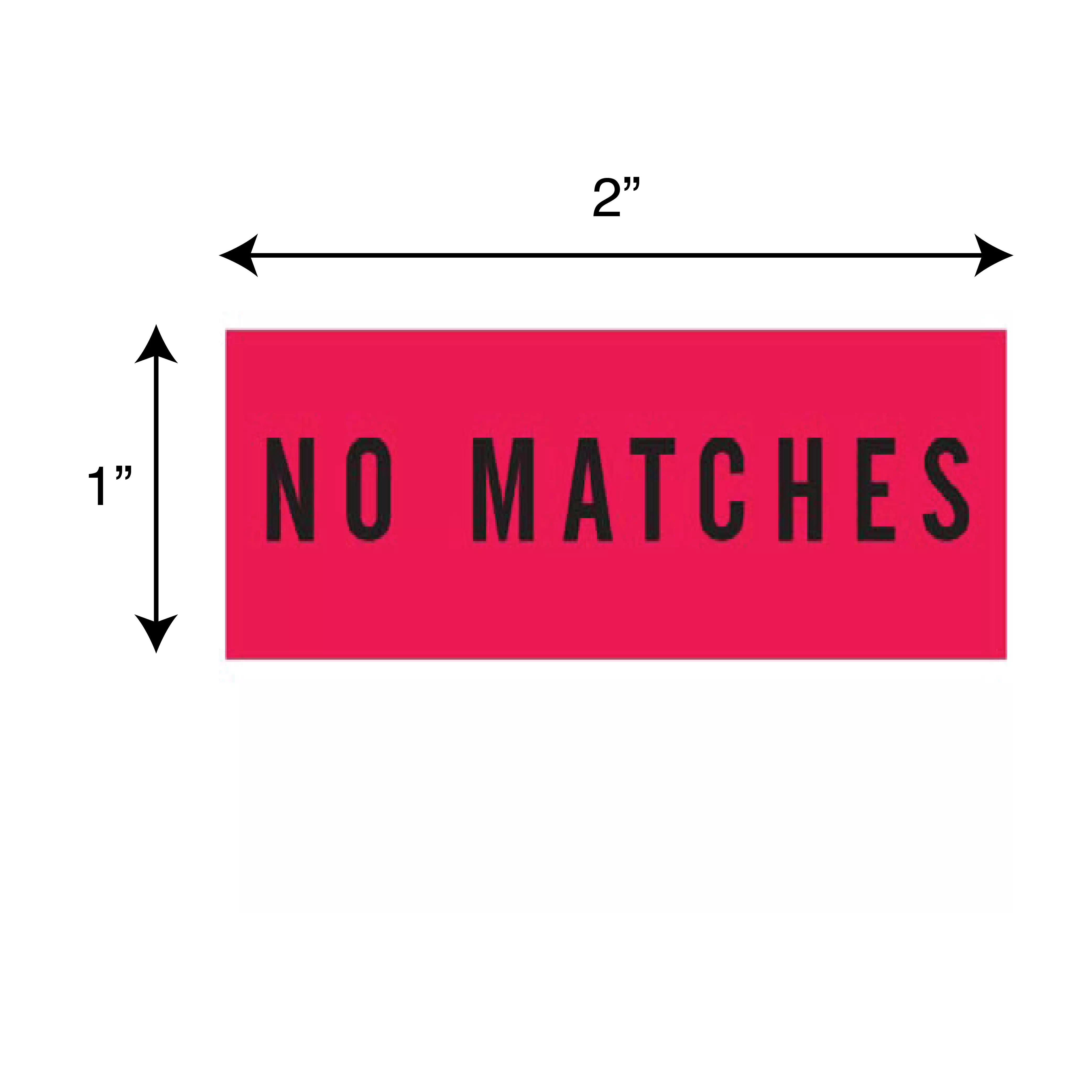 Printed Chart Tape - No Matches