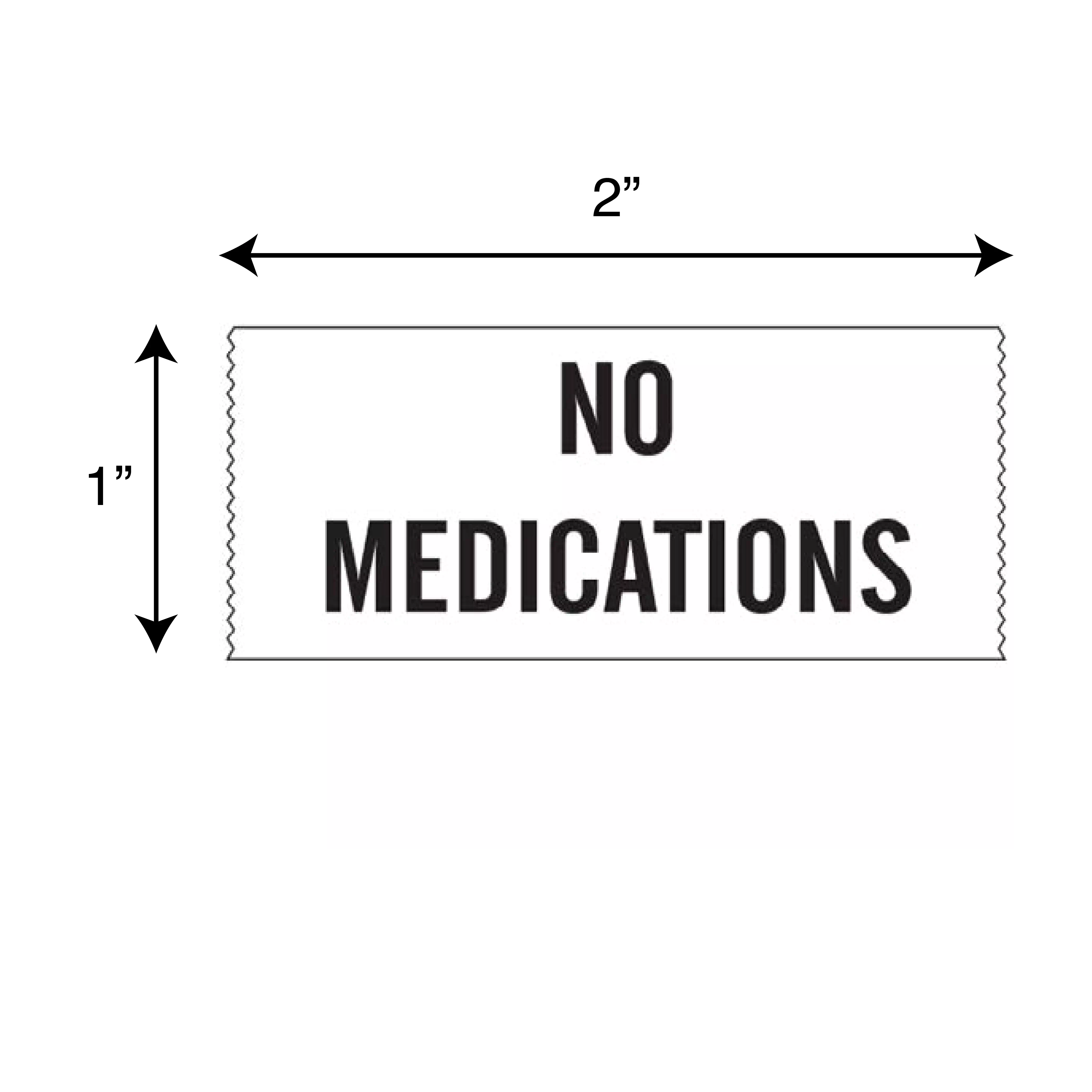 Printed Chart Tape - No Medications