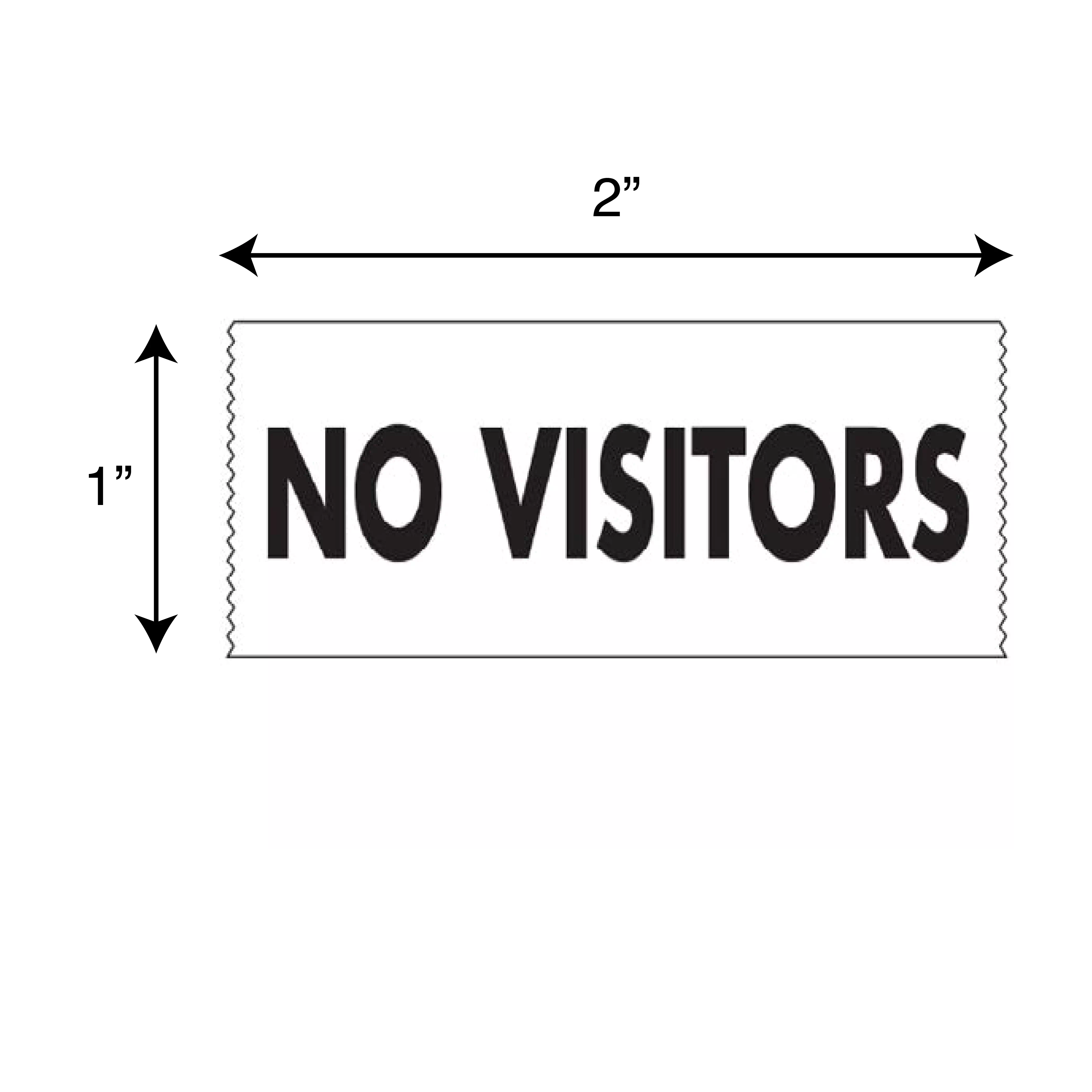 Printed Chart Tape - No Visitors
