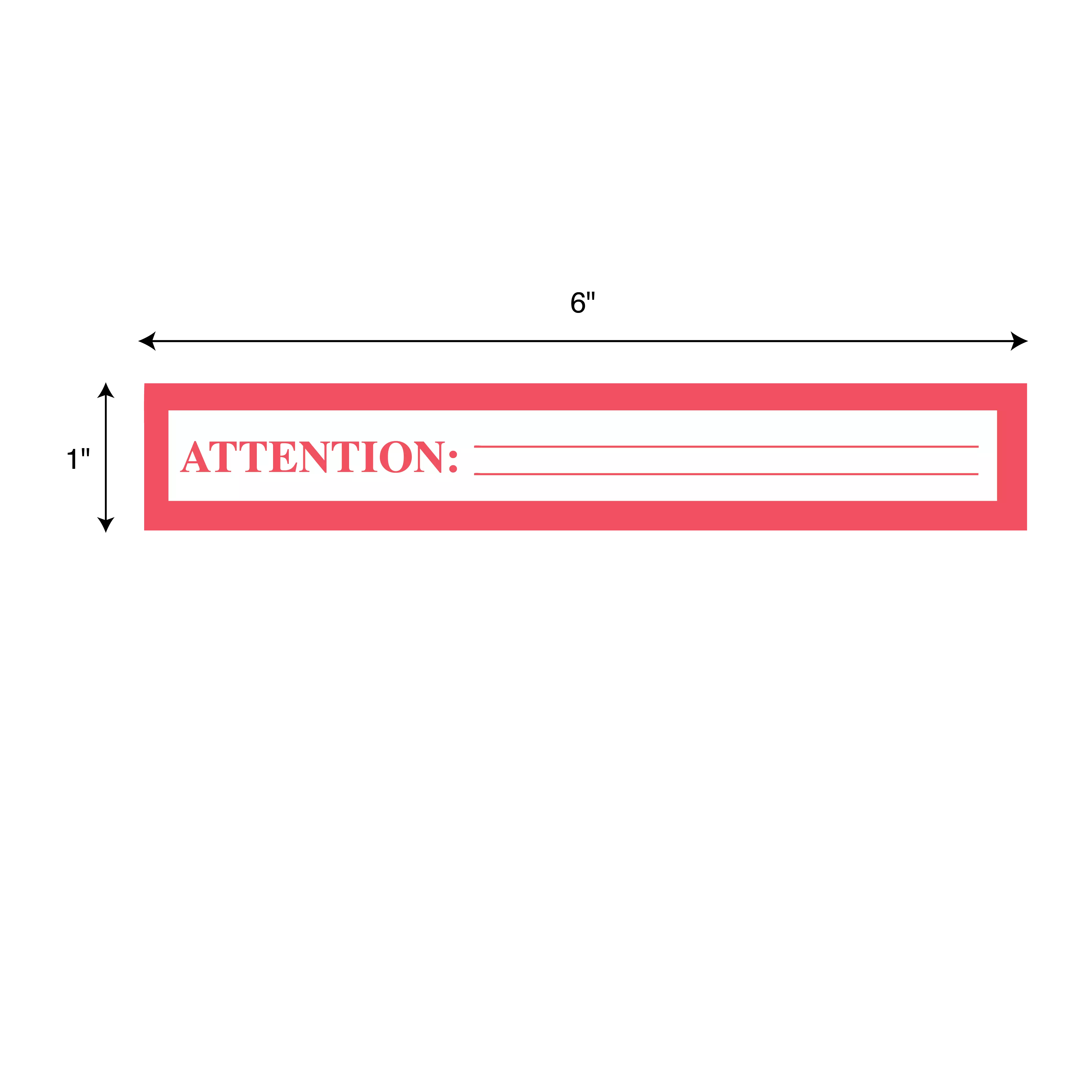 Printed Chart Tape - Attention