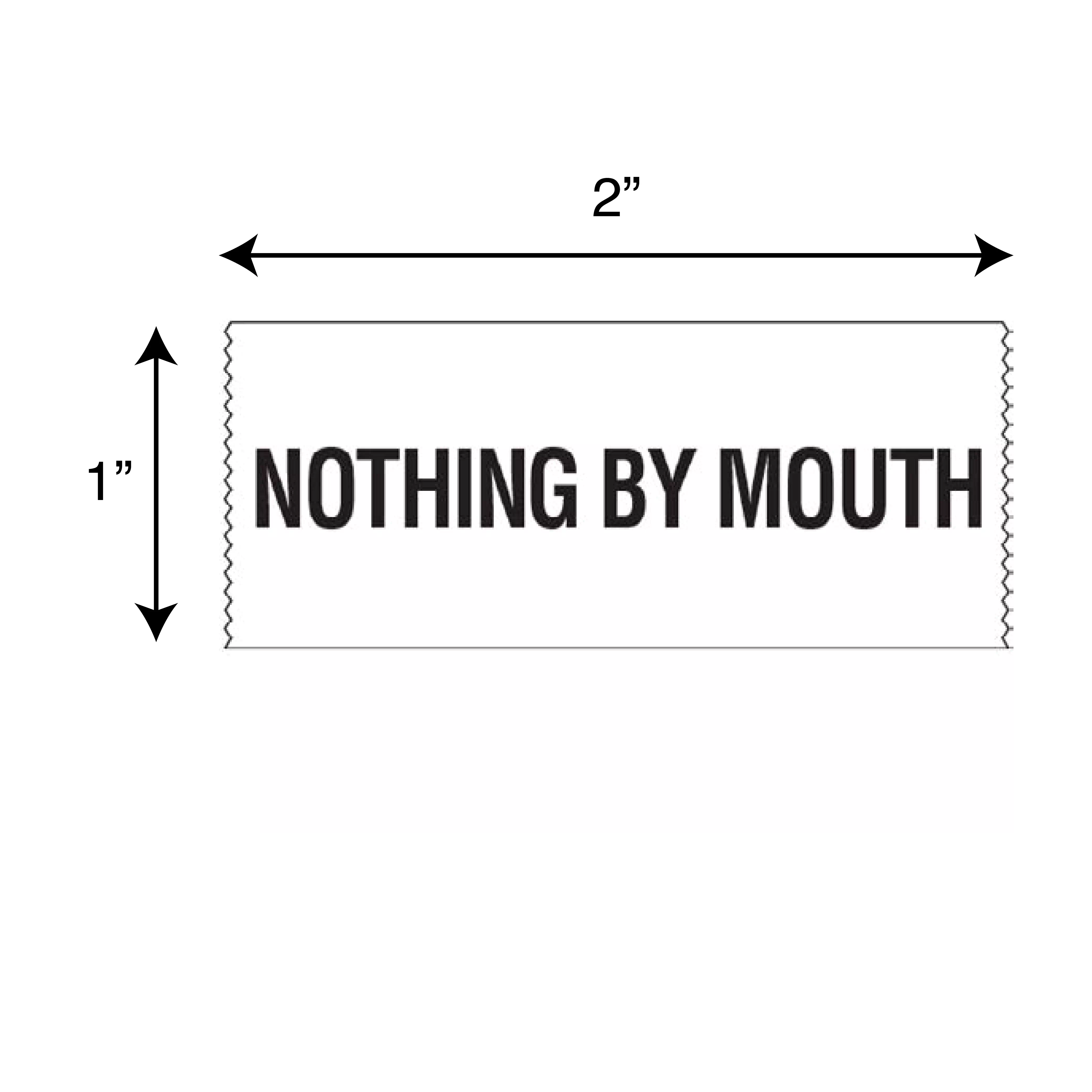 Printed Chart Tape - Nothing By Mouth