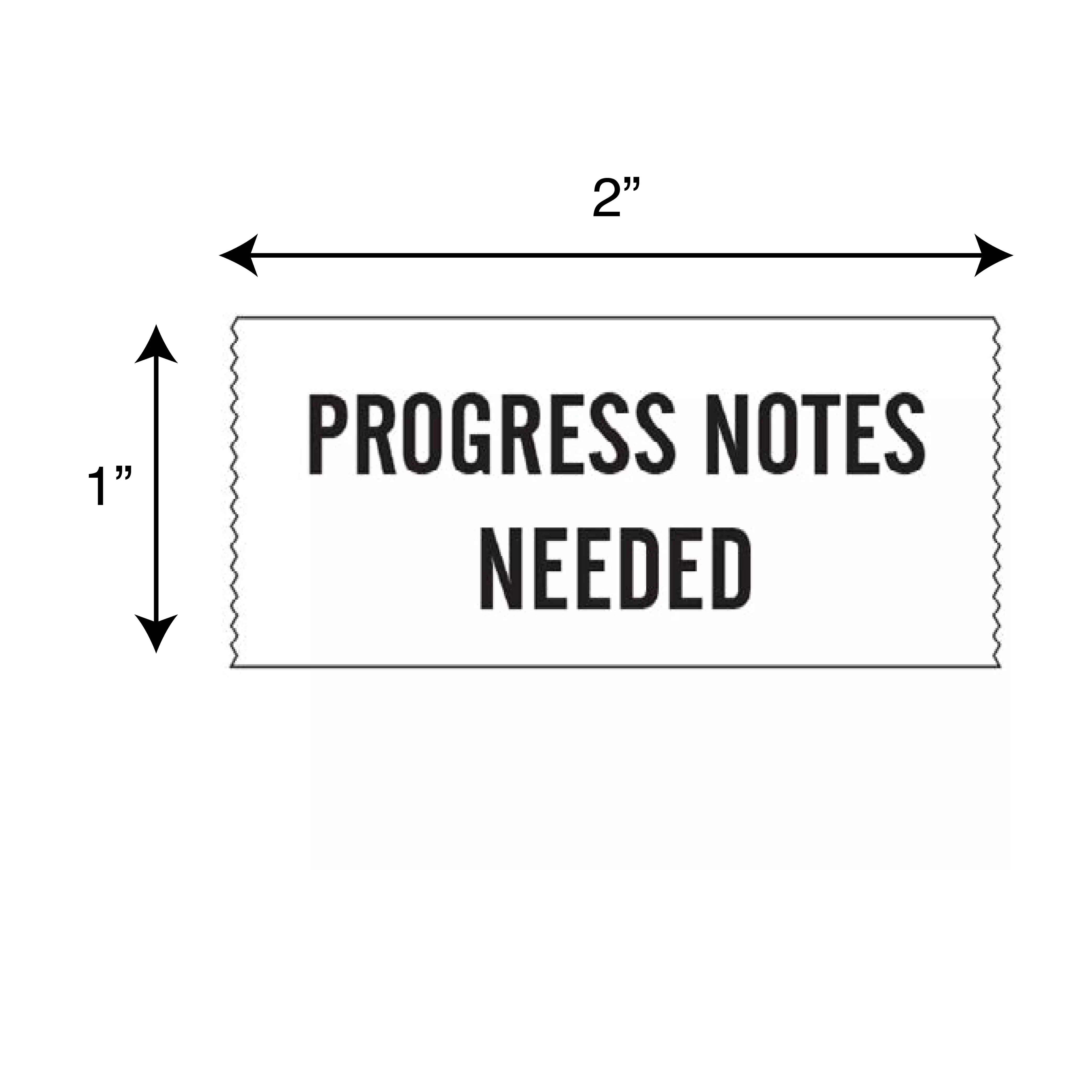Printed Chart Tape - Progress Notes Needed