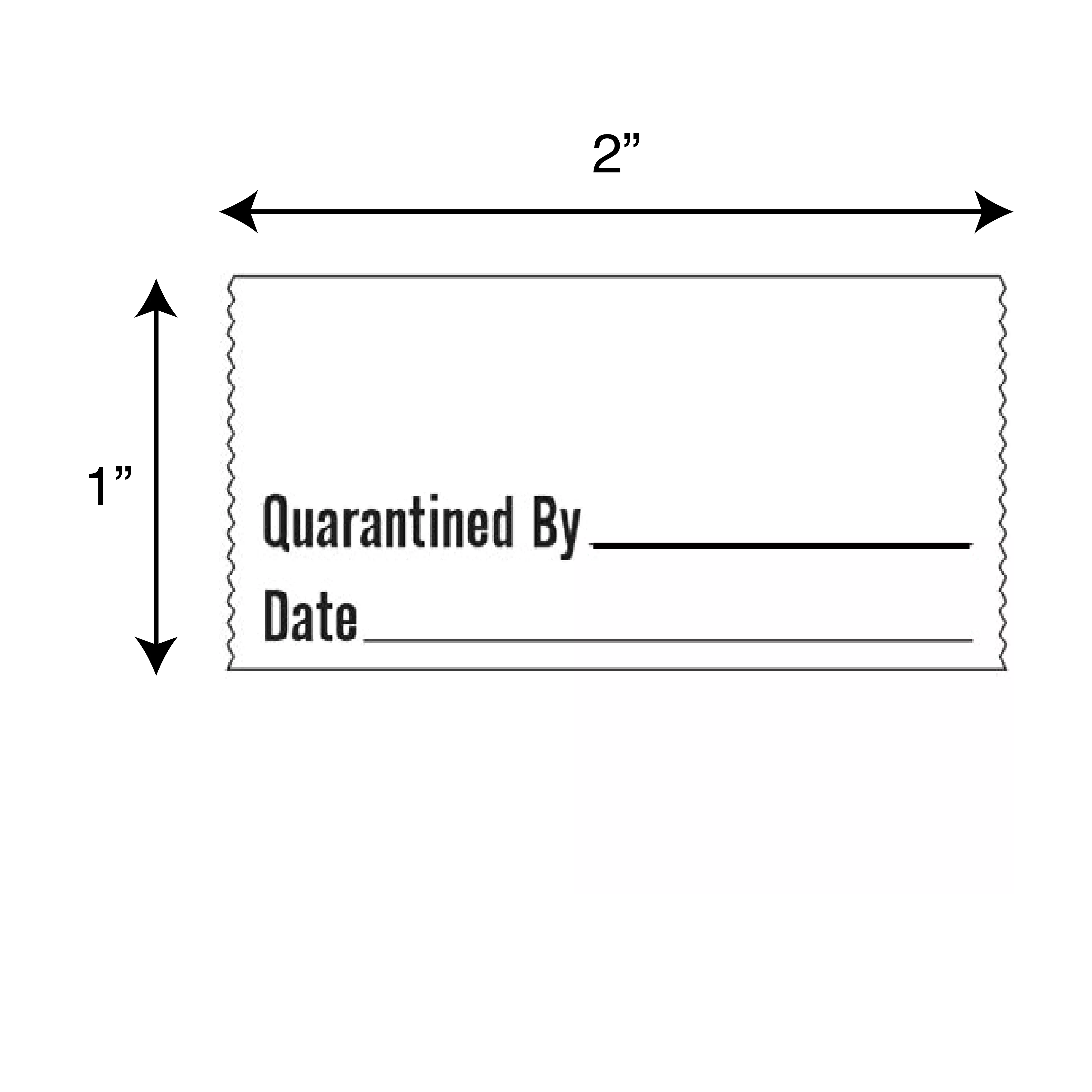 Printed Chart Tape - Quarantined By