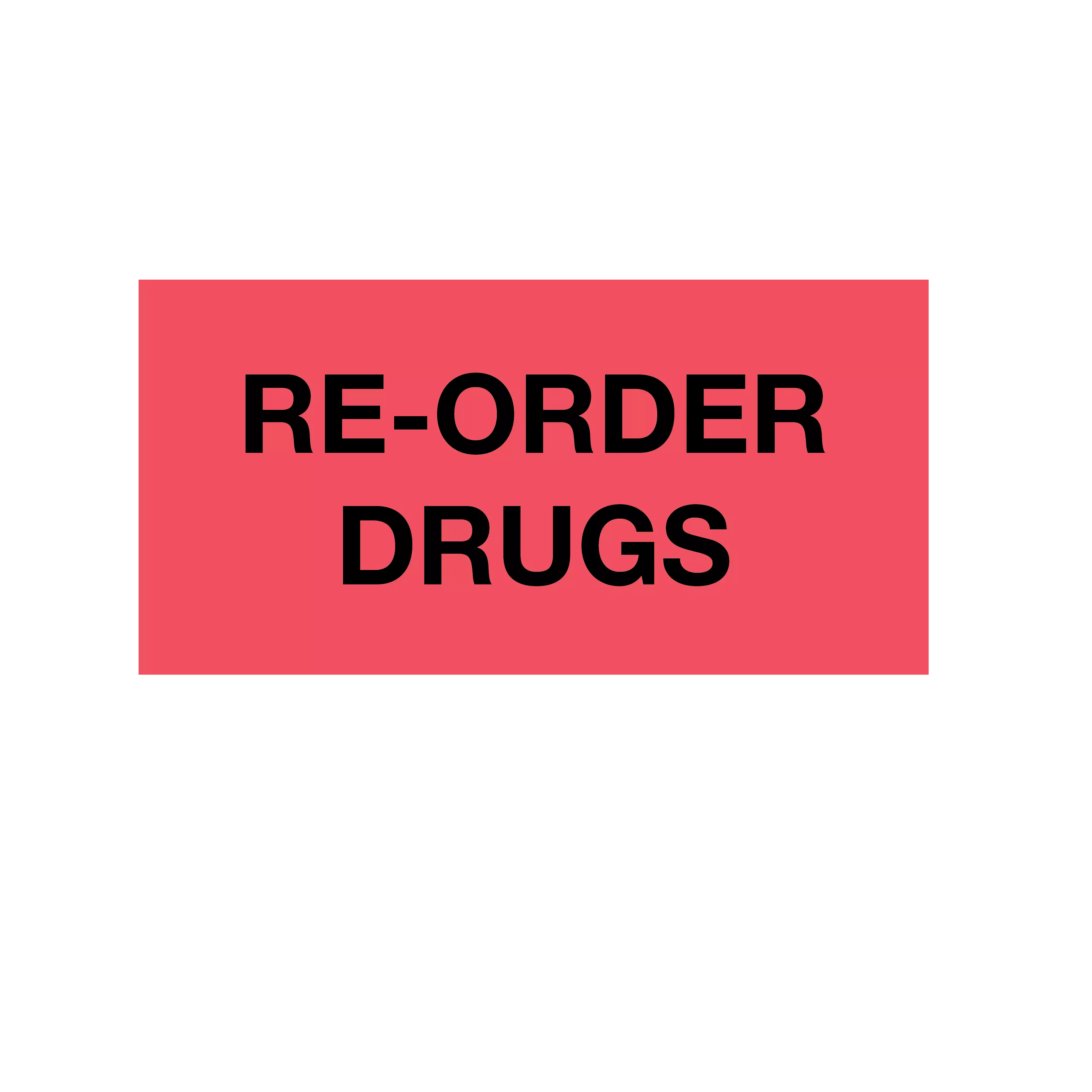 Printed Chart Tape - Reorder Drugs