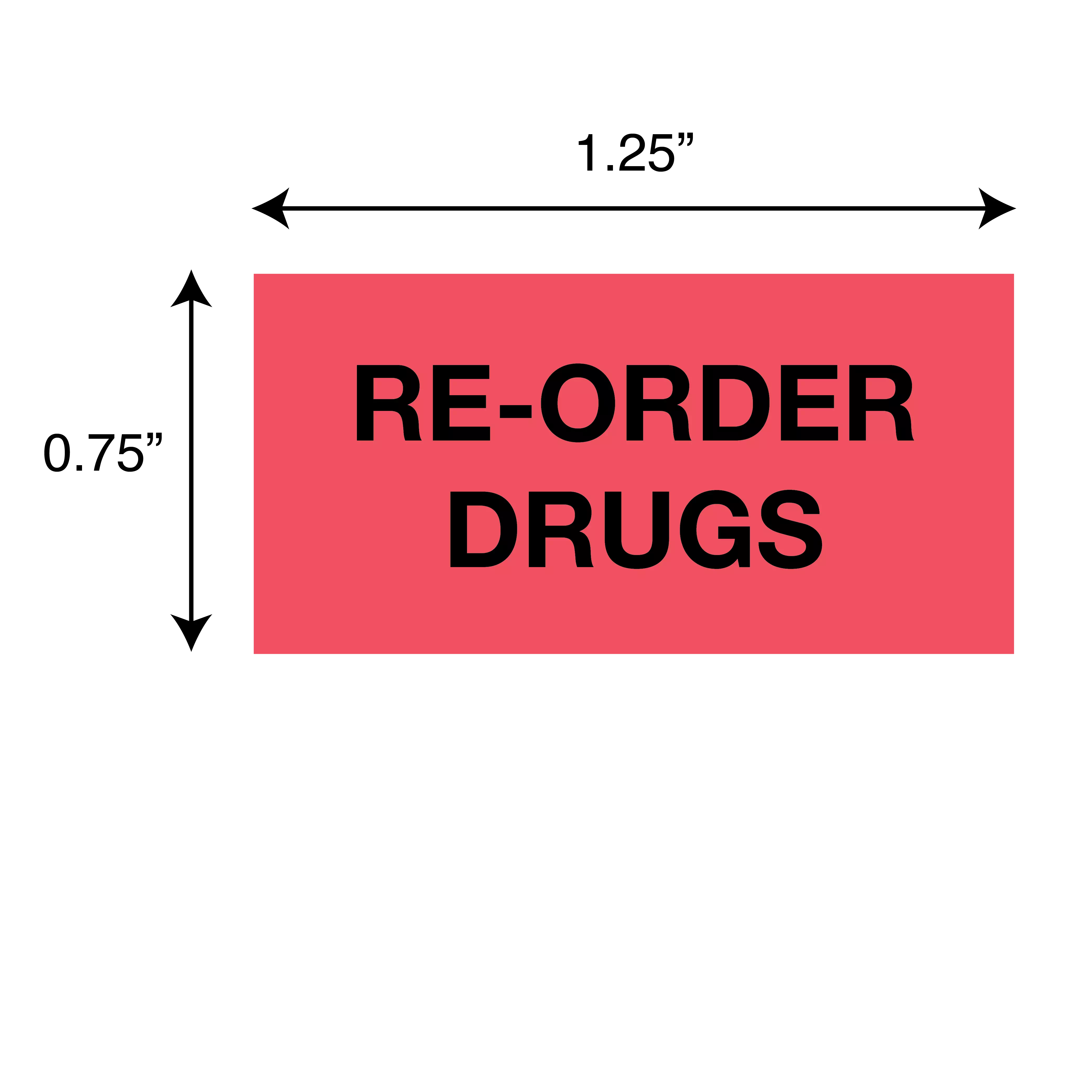 Printed Chart Tape - Reorder Drugs
