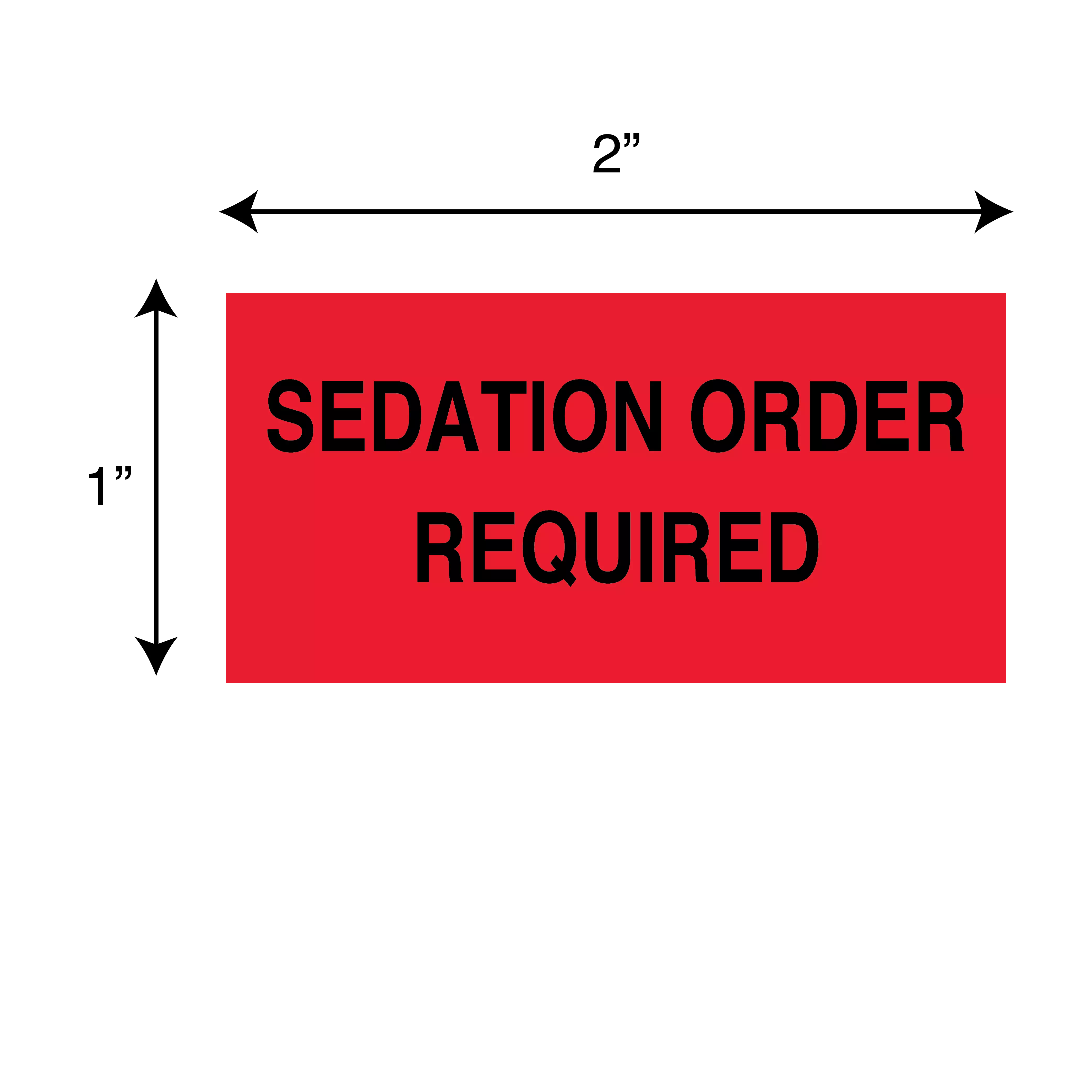 Printed Chart Tape - Sedation Order Required
