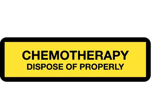 Label, Chemotherapy Dispose of Properly