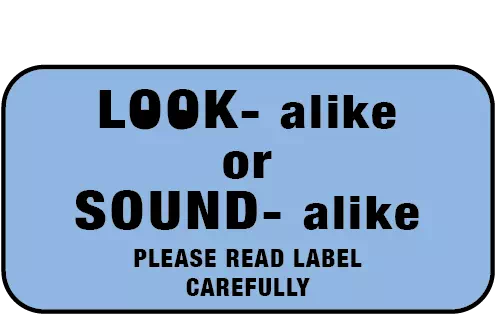 Label, Look or Sound Alike