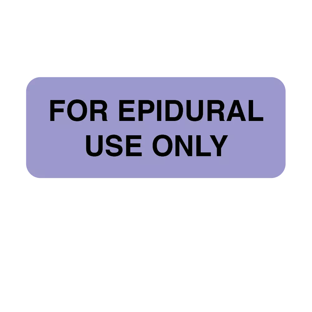 Label, For Epidural Use Only