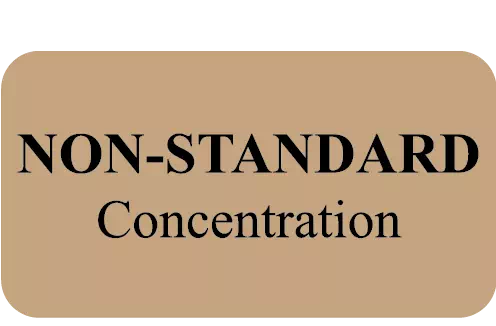 Label, Non Standard Concentration