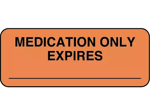 Label, Medication Only Expires