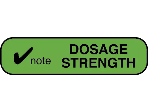 Note Dosage Strength