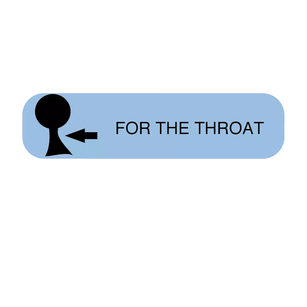 Auxiliary Label, For The Throat