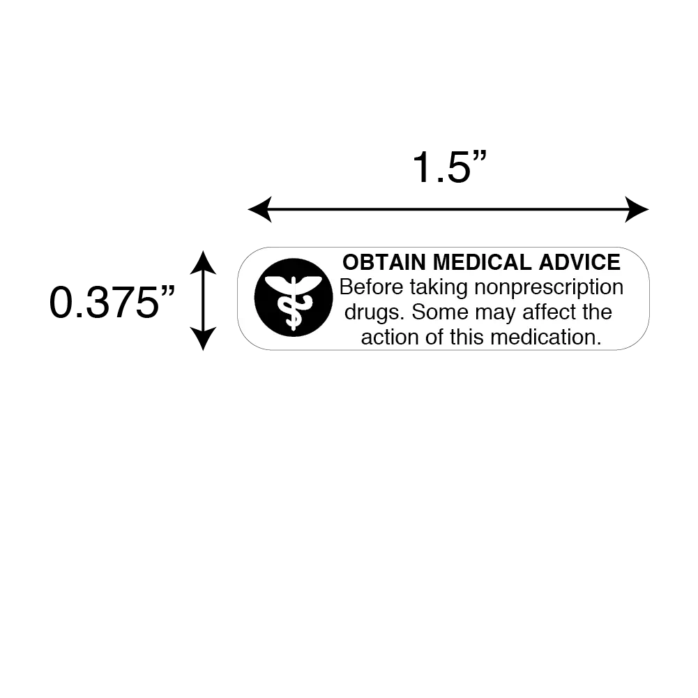 Auxiliary Label, Obtain Medical Advice