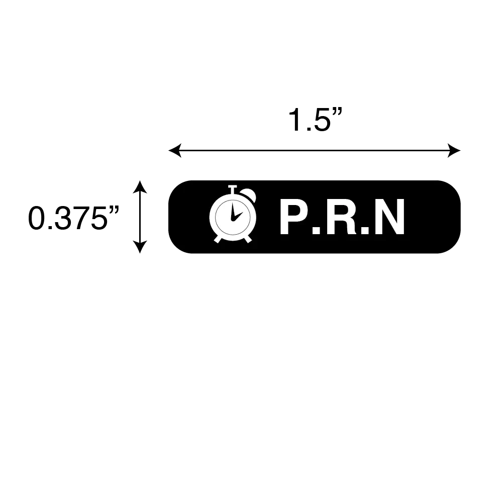 Auxiliary Label, P.R.N