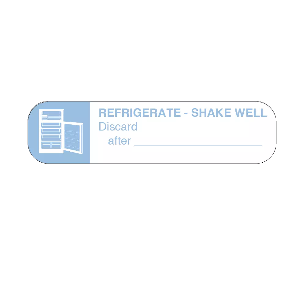 Auxiliary Labels, Refrigerate shake Well
