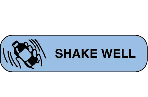 Auxiliary Label, Shake Well