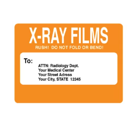 Please Return Labels - X-Ray Films w/Your Medical Center Info