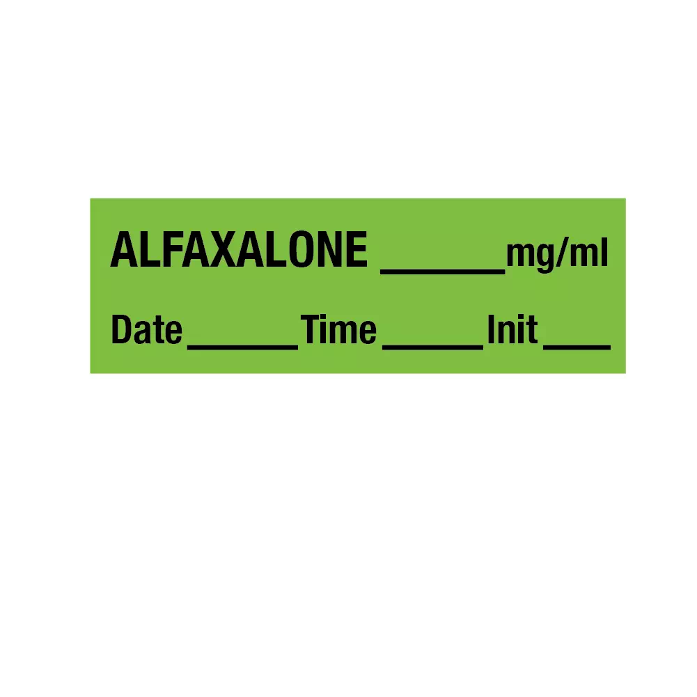 Tape, Alfaxalone