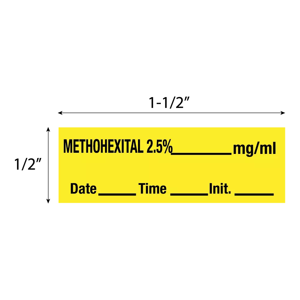 Tape, Methohexital 2.5%