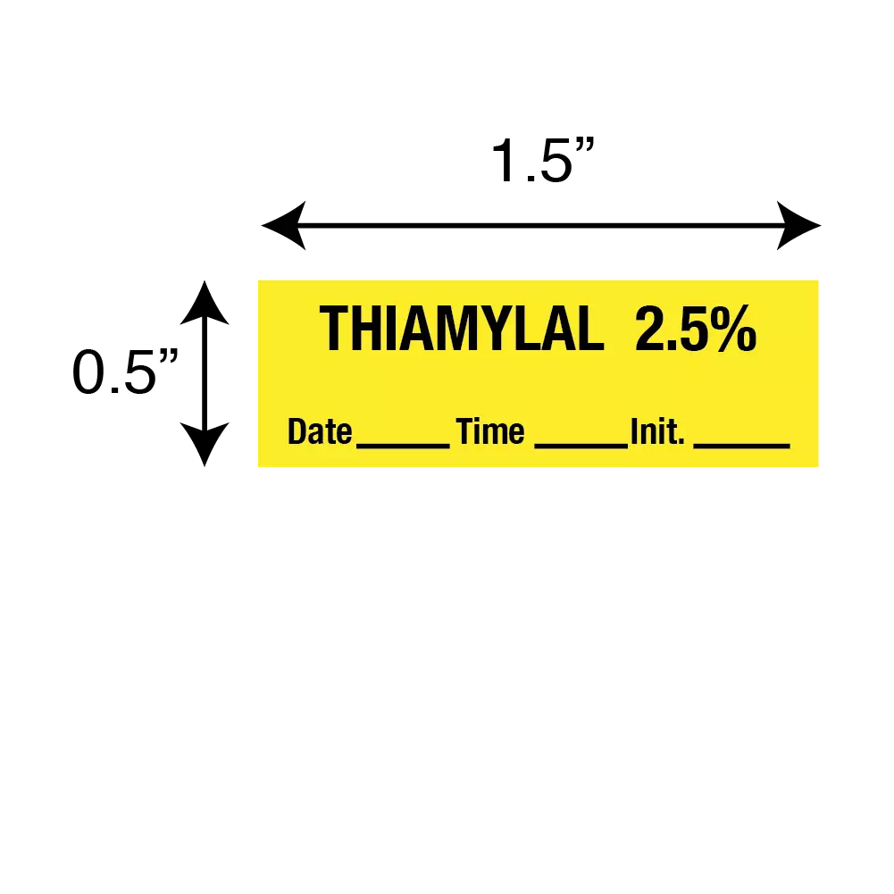 Tape, Thiamylal 2.5%