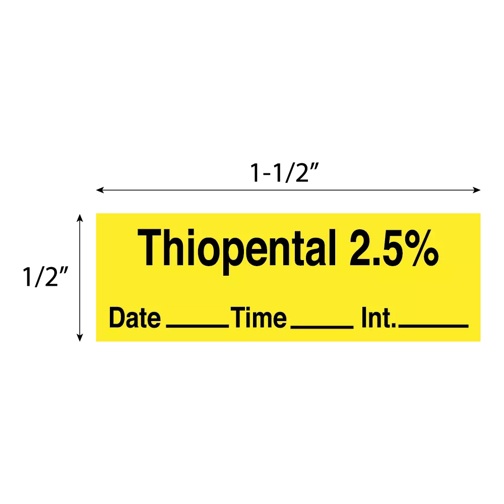 Tape, Thiopental 2.5%