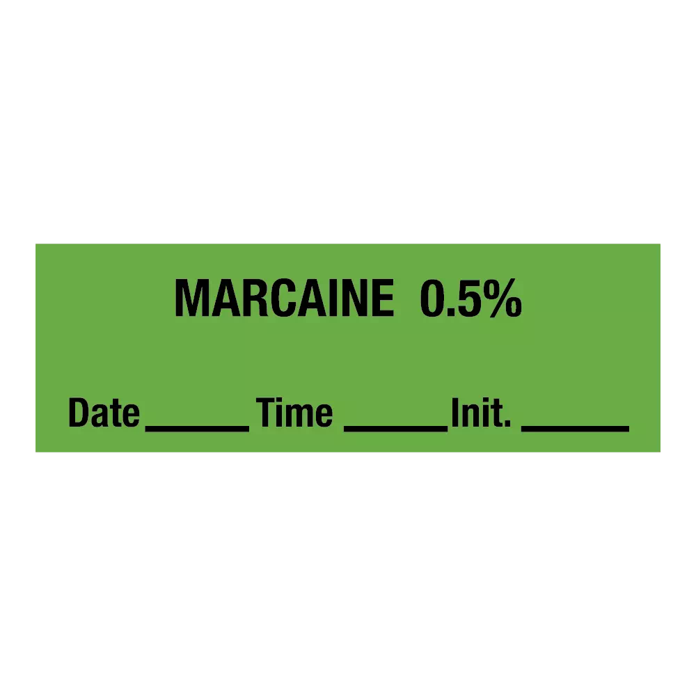 Tape, Marcaine 0.5%