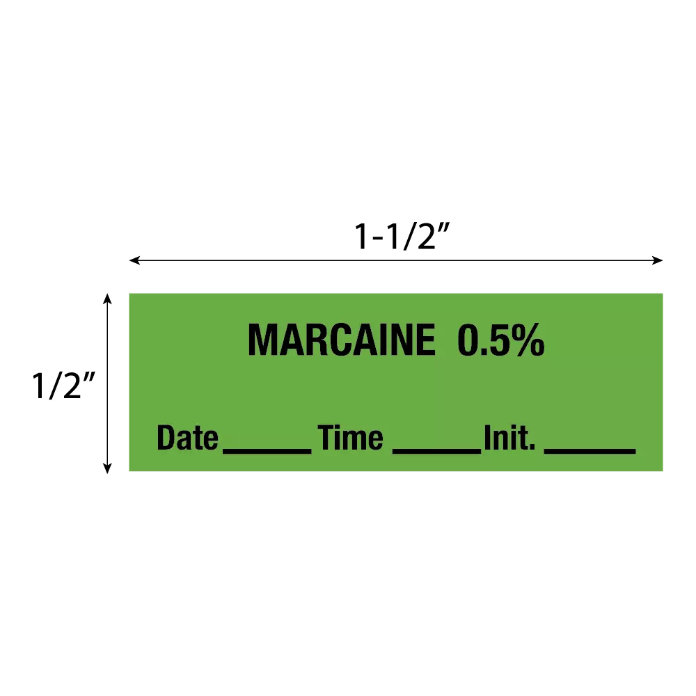 Tape, Marcaine 0.5%