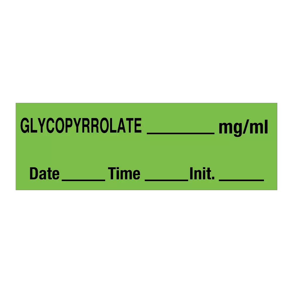 Tape, Glycopyrrolate