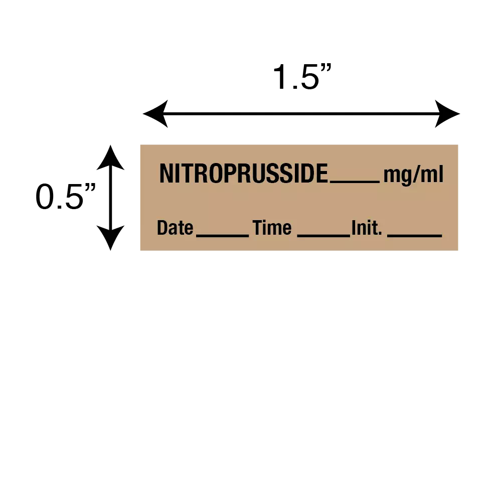 Tape, Nitroprusside