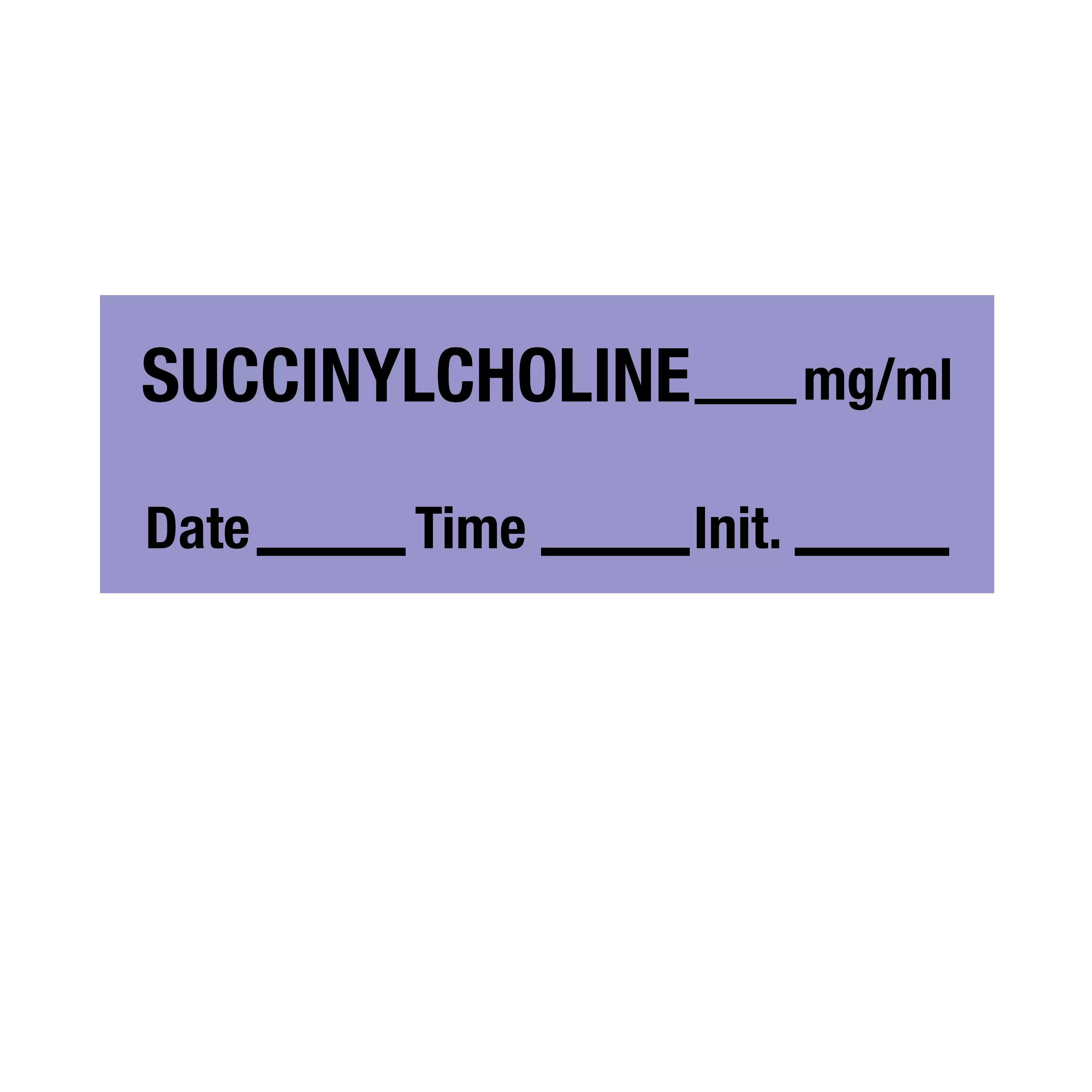 Tape, Succinylcholine