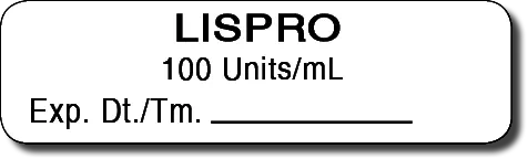 Lispro 100 units/mL
