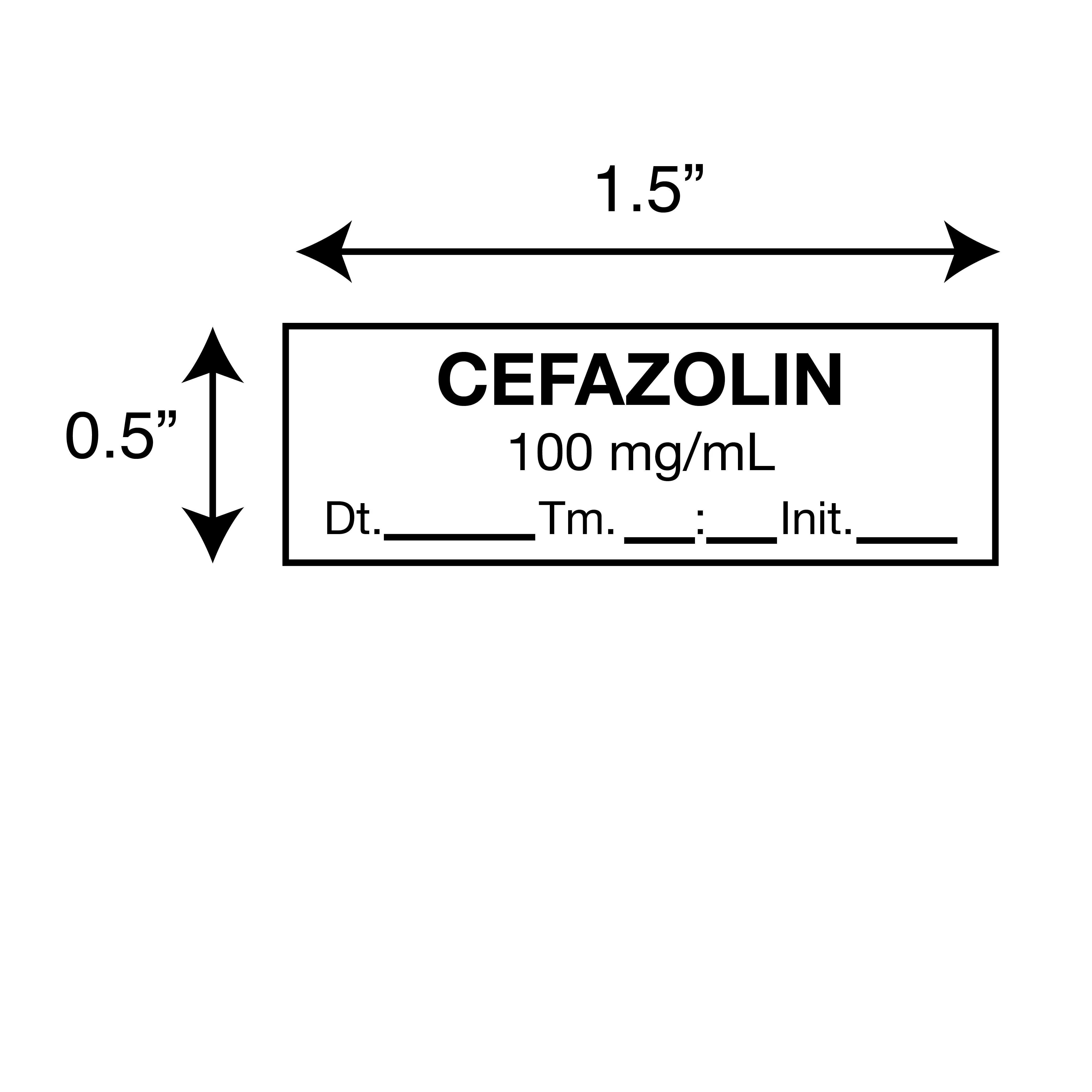 Tape, Cefazolin