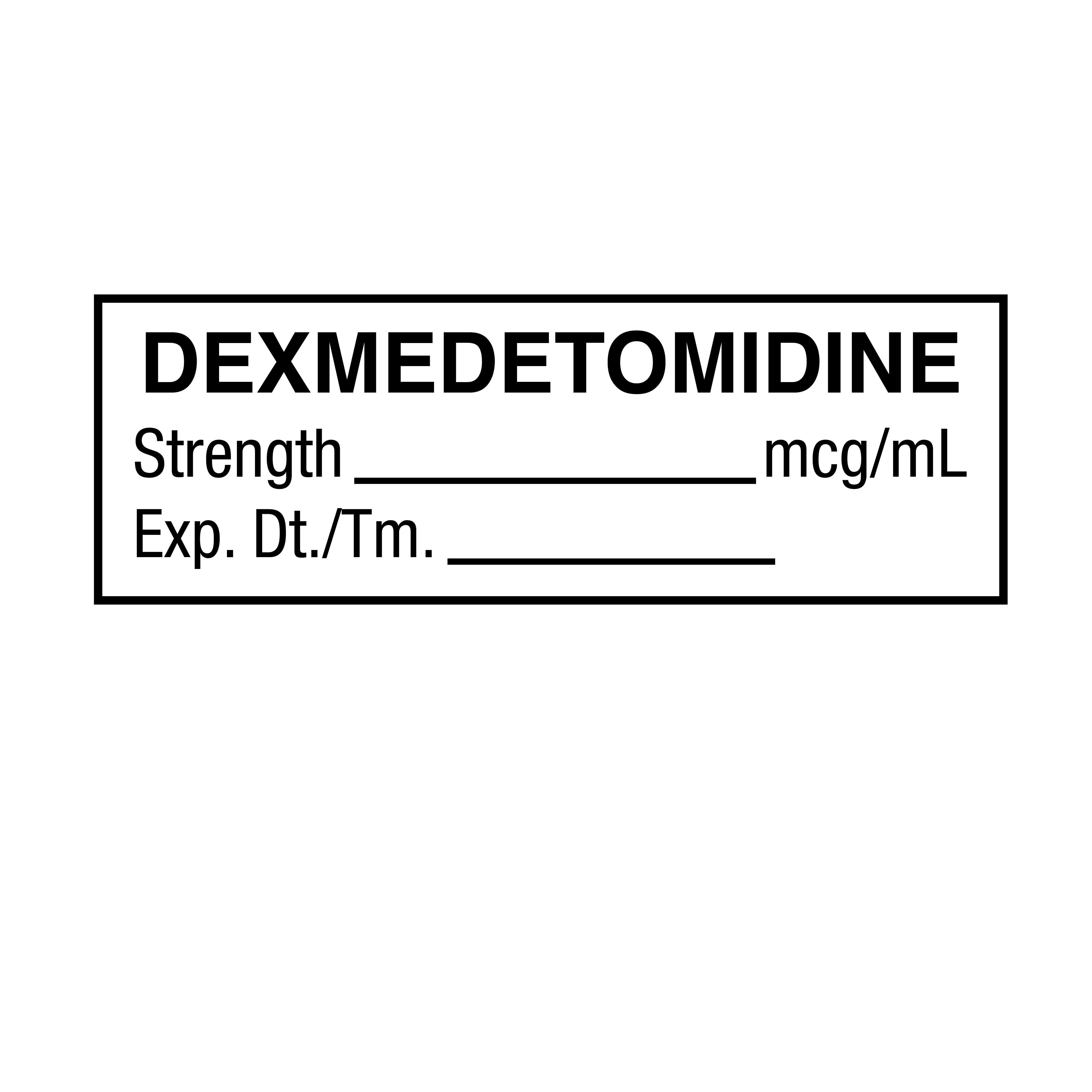 Tape, Dexmedetomidine