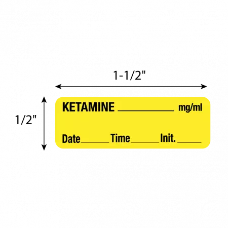 Label, Ketamine __mg/ml