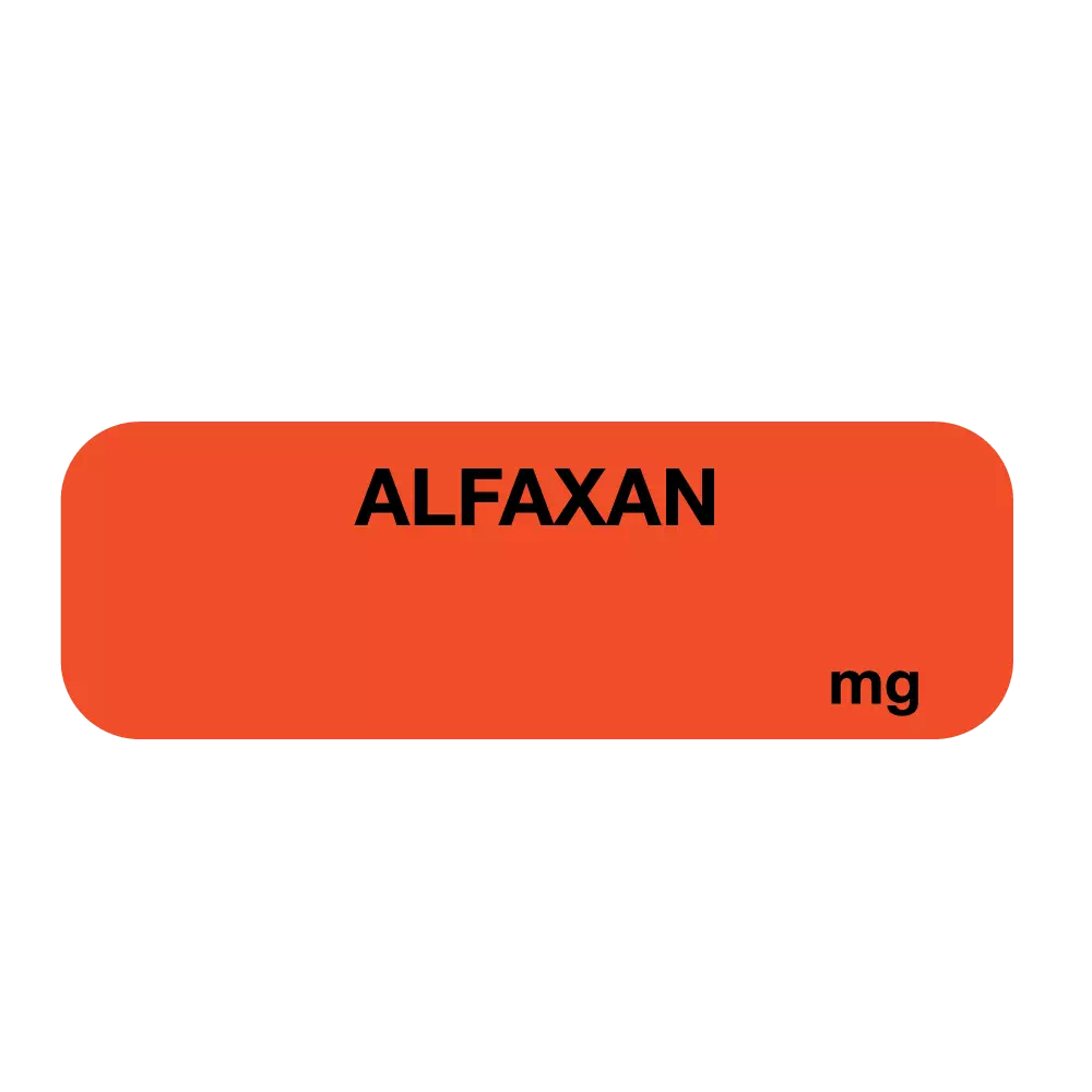 Label, Alfaxan mg