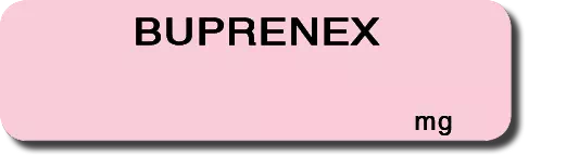 Label, Buprenex mg